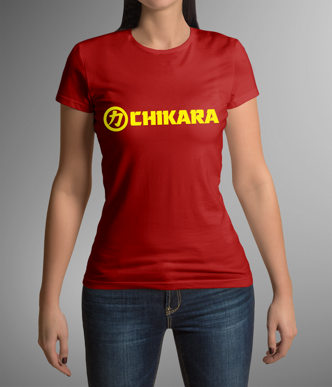 Classic CHIKARA Logo Tee (Red/Yellow)